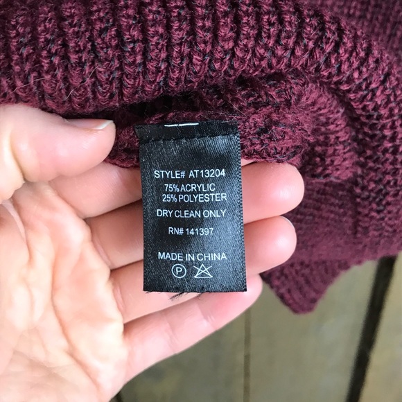 ASTR The Label Knit Red Long Sleeve Cross Over Top - Picture 12 of 12